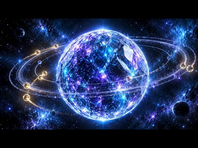 Enter a Futuristic Cosmic World with Crystal Planet VJ Loop