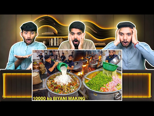 Reaction On Mega Kitchen Making 10,000 KG Chicken Biryani Daily Calicut Food Tour Pakistani Reaction