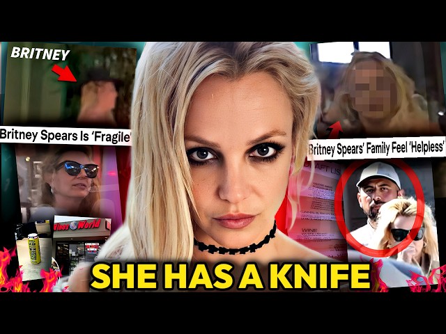 BRITNEY SPEARS IS IN CRISIS MODE: BARKING AND HOLDING A KNIFE IN PUBLIC (SHE NEEDS SUPPORT)