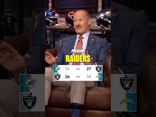 “This is not the same Las Vegas Raiders.” 😤 - Bill Cowher #NFLTplus