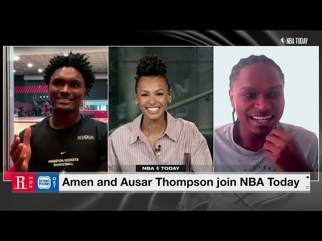 Is Amen or Ausar the BETTER Defender? Playing THIS OR THAT with the Thompson Twins! | NBA Today