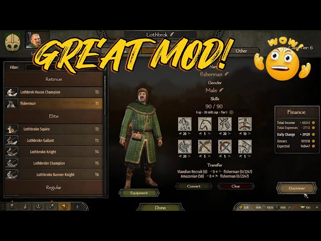 CUSTOM MOD TROOPS IS AWSOME! Mount and Blade Bannerlord 2