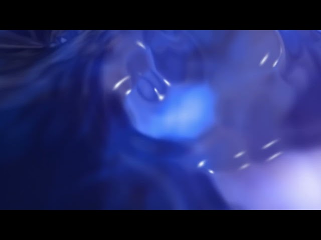 Deep Blue Glossy Liquid Light Abstract Background | 8 Minute Seamless Loop for Screens