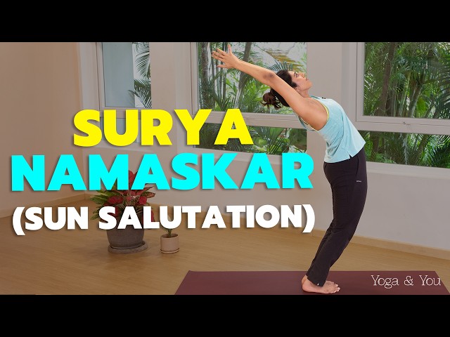 Surya Namaskar for All Levels | 12 Steps with Breathing & Modifications