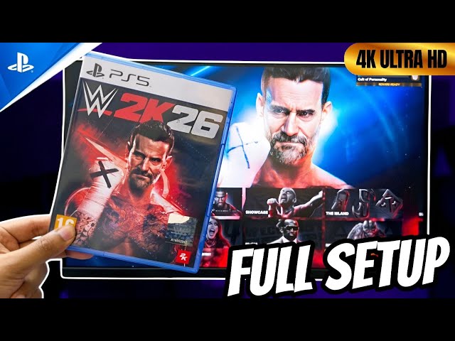 Распаковка диска WWE 2K26 для PS5 + первый геймплей на PS5!