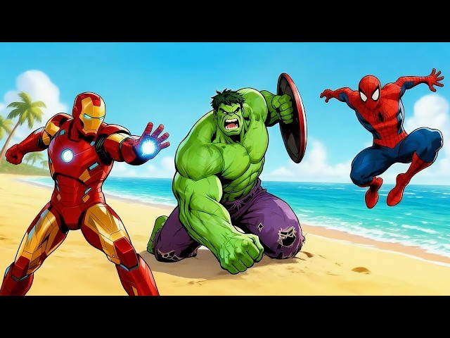 SPIDER-MAN, IRON MAN, HULK GAME ANIMATION🕸️🦸‍♂️💥