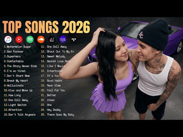 Top 20 Pop Songs 2026 ♫ Bruno Mars, Lady Gaga, Dua Lipa, Justin Bieber, ROSÉ ~ Best Spotify Songs