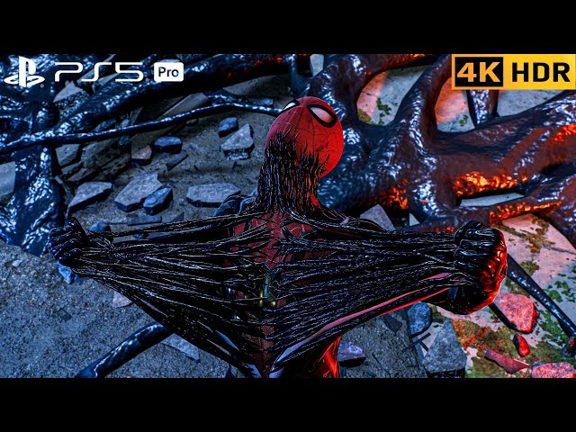 (PS5 PRO) Venom Takes Over Tom Holland To Fight Kraven and Miles | 4K HDR |