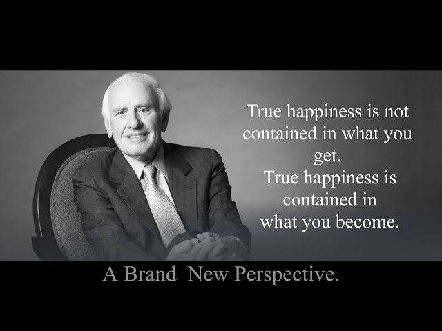 JIM ROHN motivational speech - Personal development secrets for success.