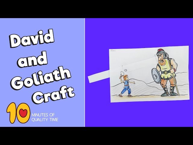 David and Goliath Craft   Bible Activities for Kids