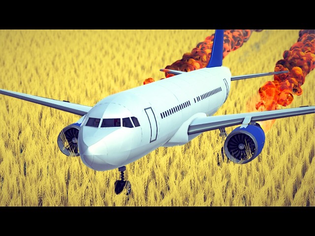 Realistic Fictional Airplane Crashes and Emergency Landings #38 | Besiege