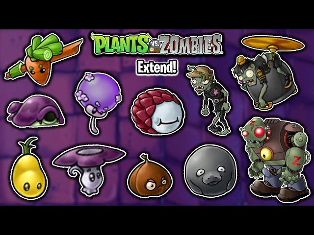 Plants vs Zombies Extend | Zombie Garden, Night Roof, 8 New Plants, 6 New Zombies & More | Download