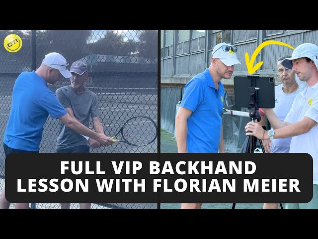 Transform Your Backhand: Inside a Real Lesson with Florian Meier