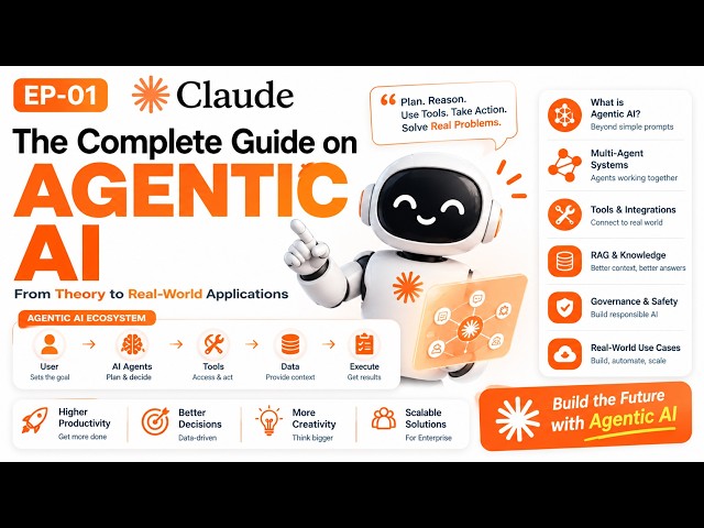 The Complete Guide to Agentic AI in 2026 | AI Agents, Tools, Memory, RAG, MCP & Multi-Agent Systems