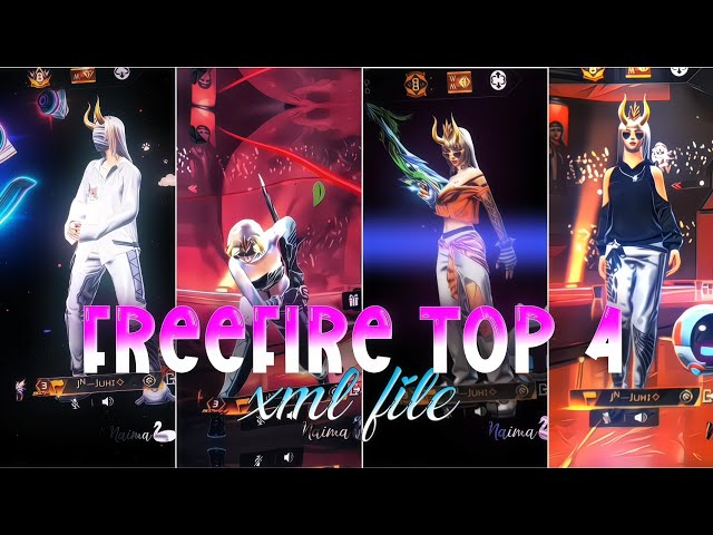 FREEFIRE TOF 4 XML + CC + CLIPS PACK 😮‍👍 || FREEFIRE NEW TRENDING XML || XML BY @SK_NAIMA_90 ||