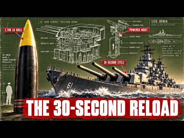 How Iowa Could Fire a 2,700-Pound Shell Every 30 Seconds