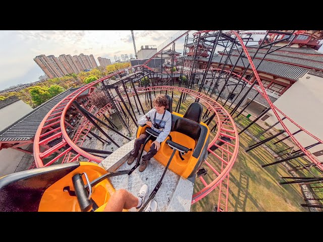 RAREST Spinning Coaster on the Planet - Inflaming Beatles - HB World Suzhou China