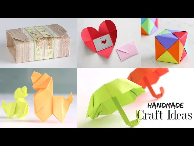 5 Handmade Craft Ideas | Paper Craft Tutorial | Do It Yourself