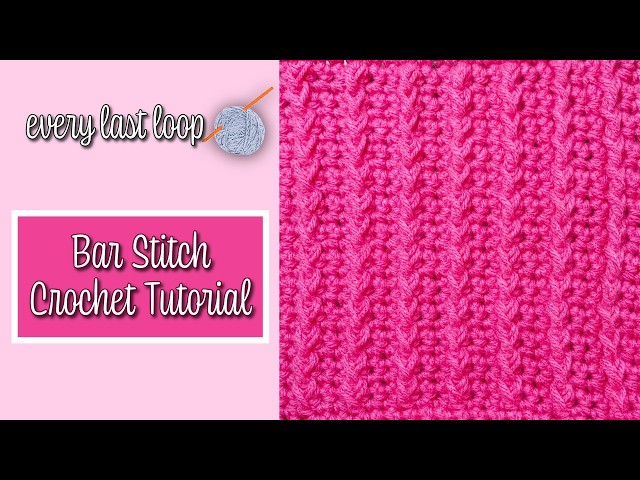 How to Crochet the Bar Stitch | Beginner Tutorial