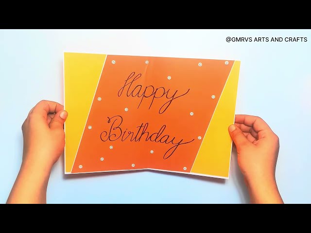 HAPPY BIRTHDAY GREETING CARD |GMRVS ARTS AND CRAFTS| #happybirthdaygreeting #happybirthdaycard