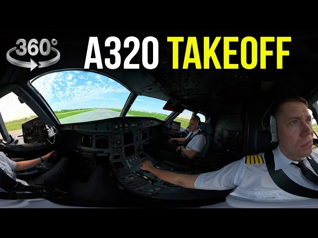 Full 360° Flight Deck: A320 Takeoff at USSS Yekaterinburg