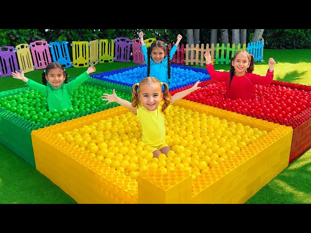 Color Water Balloon Challenge with Alice and Friends