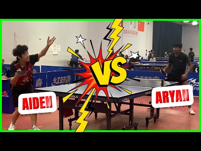 RR - Class 'A'- Aryan JHA vs Aiden ZHAO (Table Tennis)