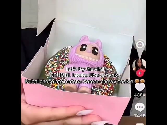 Crumble labubu ube dot cake dubia chocolate matcha Korean chewy cookie @leafyslair-i2z @Adutz 