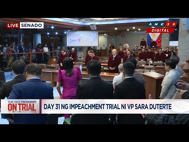 HAPPENING NOW: Day 31 of VP Sara Duterte impeachment trial, Baste Duterte to testify | ANC