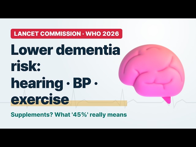 Lower Your Dementia Risk: Hearing, Blood Pressure & Exercise — What the Evidence Says (with sources)