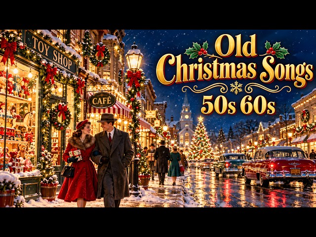 Old Christmas Songs 50s & 60s 🎄 A Snowy Christmas Shopping Night