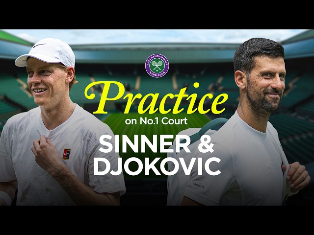 "I don't think he needs my tips!" 😂 | Jannik Sinner and Novak Djokovic practice | Mic'd Up 🎤