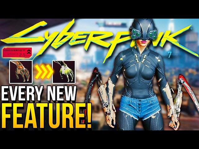 Everything NEW in Cyberpunk 2077 Update 2.5 - New Gameplay Full Patch Notes