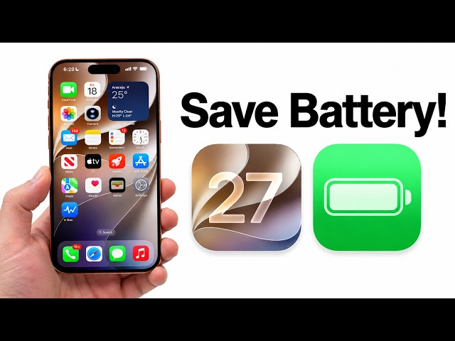 How to Save a TON of Battery in iOS 27!