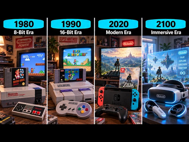 The Evolution of Nintendo Games (1980–2100) | From Game & Watch to the Future