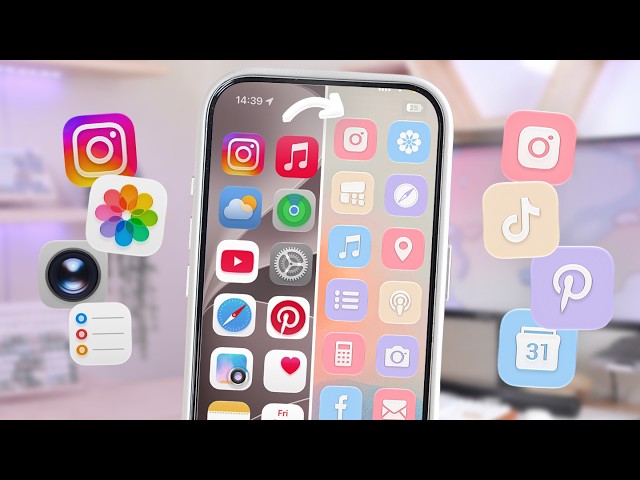 ✨ How to Customise App Icons on iOS 27 | custom, clear, tinted