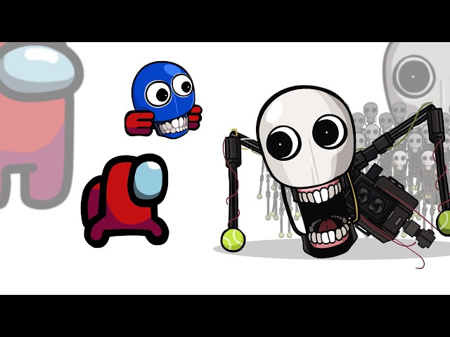 Mini Crewmate Kills A Self-Aware Robot Characters | Among Us