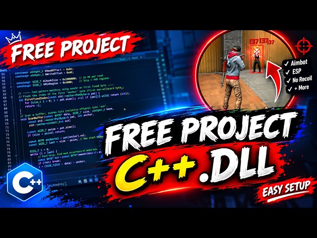 FREE C++ DLL Project | C++ A|mBot DLL Source Code + Easy Setup | Free Panel Project
