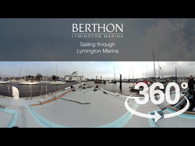 Sailing through Berthon Lymington Marina - 360