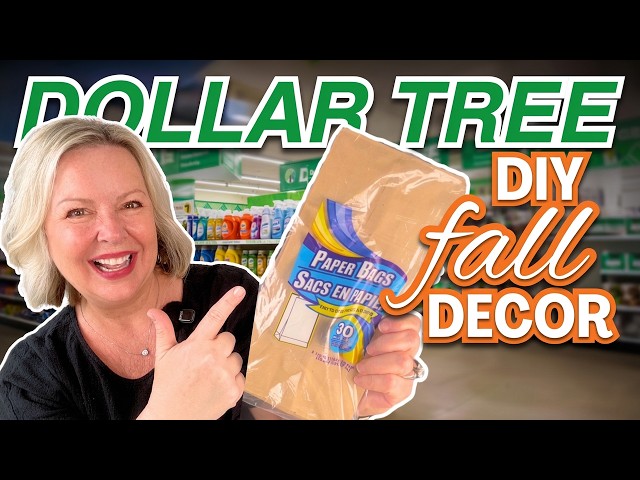 *GENIUS* Dollar Tree Fall Decor Ideas (You Won't Believe with Brown Paper Bags)