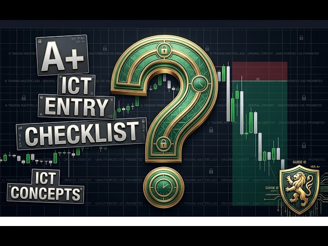 A+ ICT Entry Checklist: High-Probability Trade Setup Guidecklist