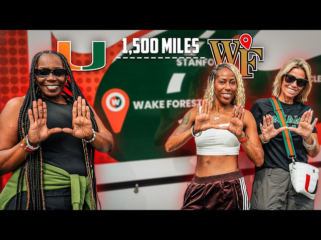 Canes Mom's Road Trip from Miami to Wake Forest | Fletcher, Mensah, O'Connor