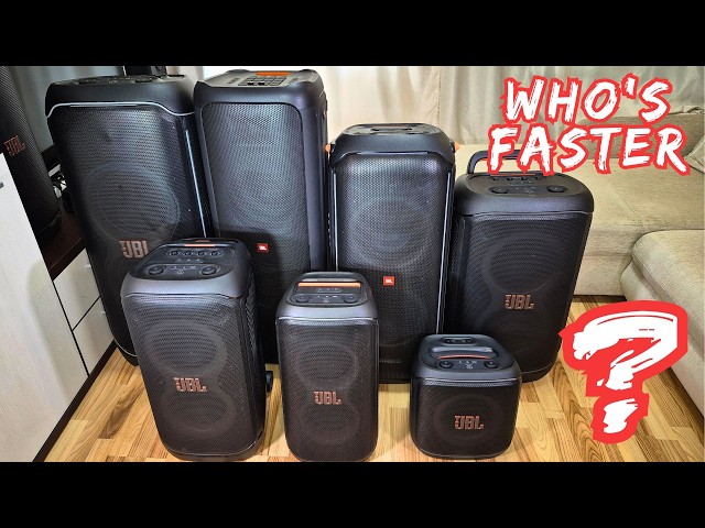 Which JBL Partybox Will Turn ON Fastest?  (2.89s vs 12.69s)