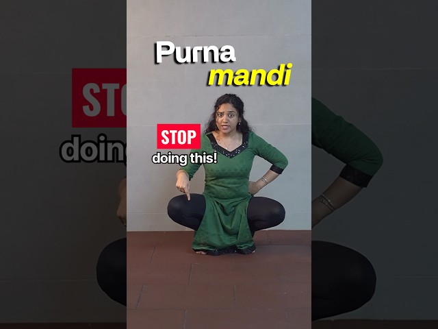 How to do Muzhumandi / Purna Mandi. #learning #learn #online #class #bharatanatyam