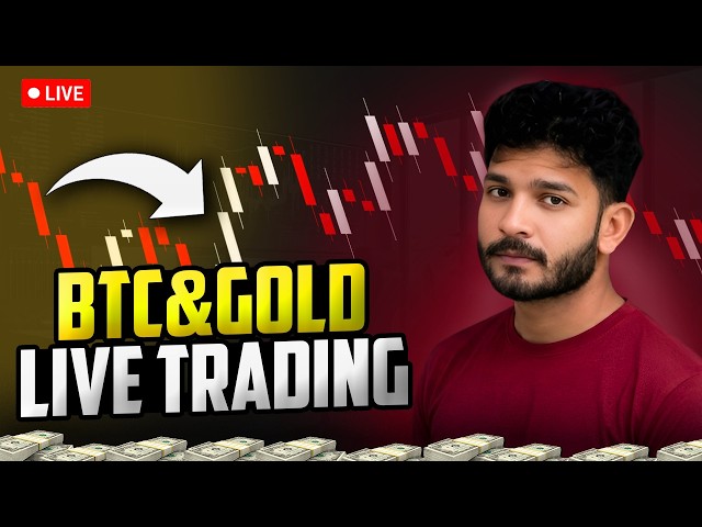 🔴 BTC & GOLD Live Scalping Entery | $500 Challenge | ICT + SMC Strategy | 25 Oct | FlipperxForex