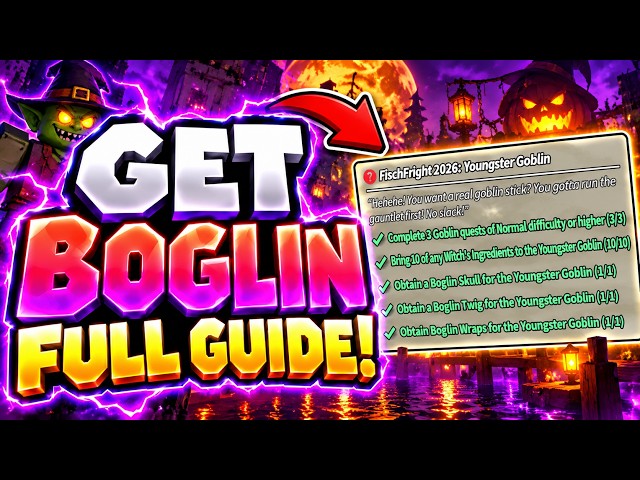 HOW TO COMPLETE YOUNGSTER GOBLIN QUEST in FISCH! (BOGLIN FULL GUIDE) ROBLOX