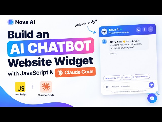 Build an AI Chatbot Website Widget with JavaScript & Claude Code