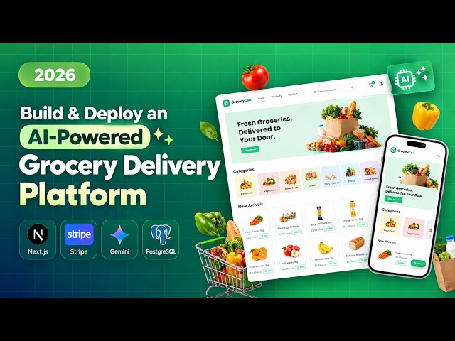 Build & Deploy an AI-Powered Grocery Delivery Platform | Next.js 16, Stripe, Gemini AI