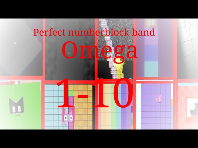 The numberblock perfect number band omega to 1-100