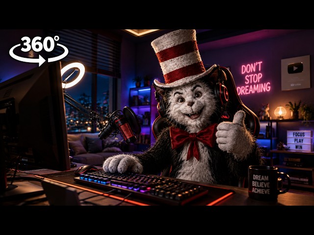 Cat in the Hat & Animalia Take Over Your House! | 360° VR Horror 4K